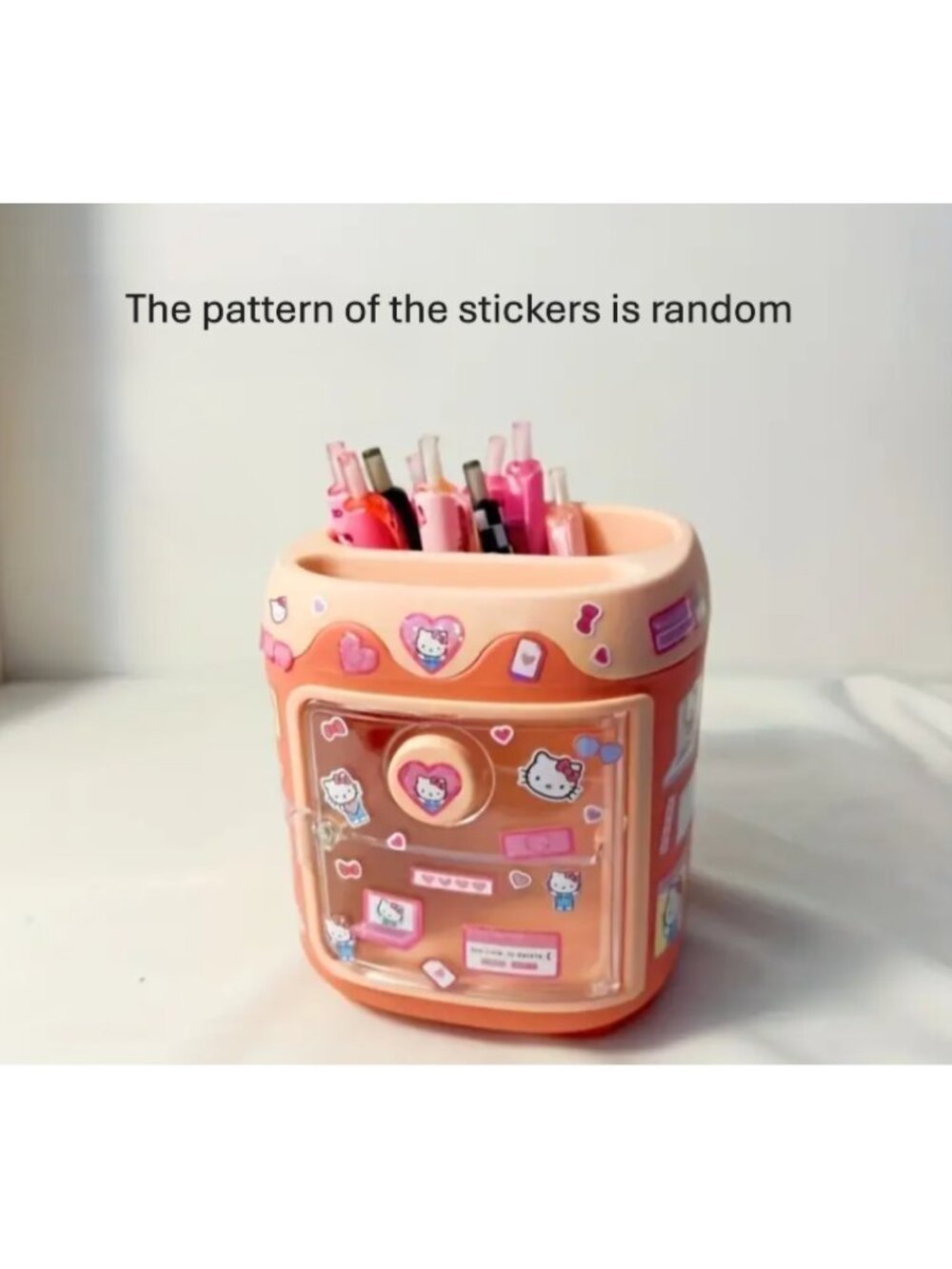 Hello Kitty Pen Holder Desk Organizer Makeup Brush Storage Box Cute Gift Decor